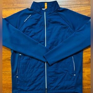 PETER MILLAR Blue Hyperlight Merge Jacket Sz Large Golf Zip Up
